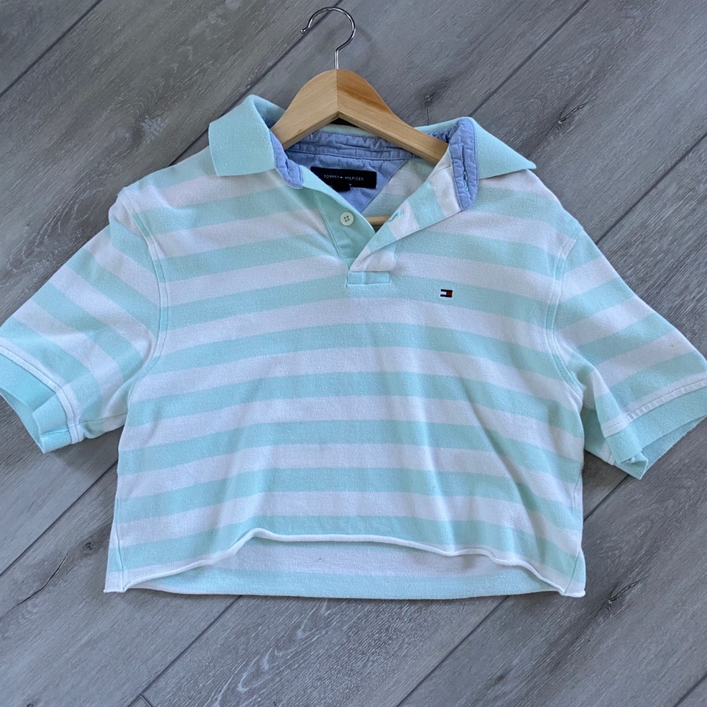 tommy hilfiger striped polo